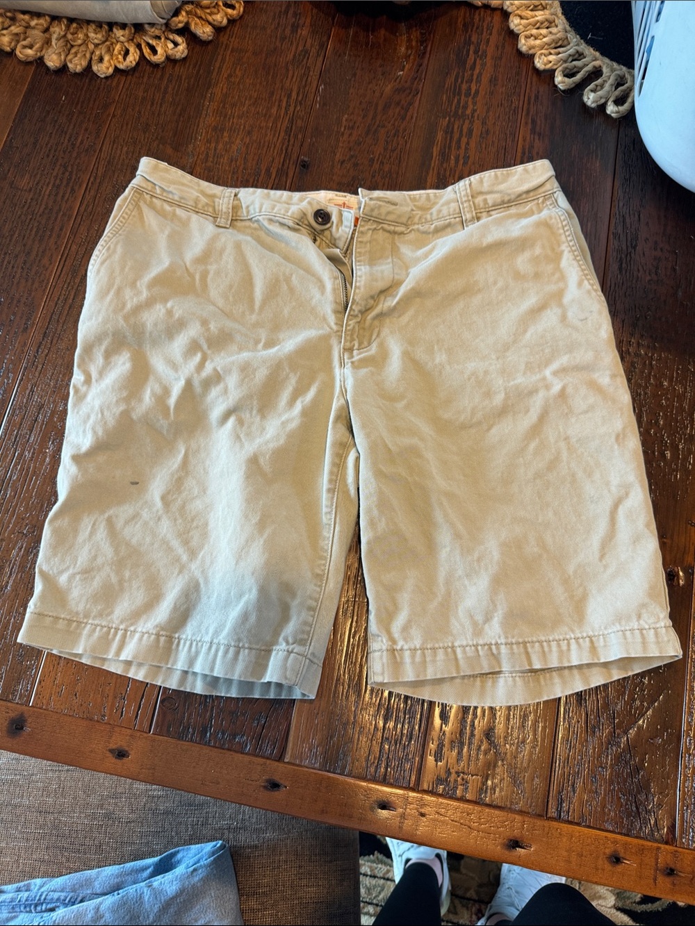 Dockers Men's Beige Flat Front Shorts